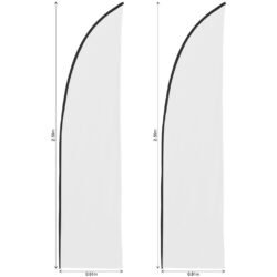 SKIN-7022-PAIR-NO-LOGO_1024X1024 Legend 2m Sublimated Arcfin Flying Banner Skin - Set Of 2 (Excludes Hardware)