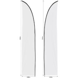 Legend 3m Sublimated Arcfin Double-Sided Flying Banner Skin (Excludes Hardware)