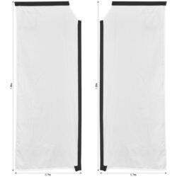 SKIN-7052-PAIR-NO-LOGO_1024X1024 Legend 2m Sublimated Telescopic Double-Sided Flying Banner Skin (Excludes Hardware)
