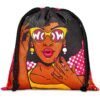 Hoppla Indian Midi Polyester Drawstring Pouch