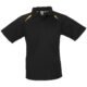 Kids Splice Golf Shirt - Black Yellow