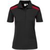 Ladies United Golf Shirt - Black Red