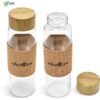 Kooshty Clear Bamboost Glass Water Bottle - 700ml