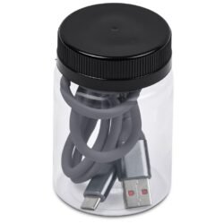 Altitude Capsit Fast Charge USB-A to Type-C Charging  Cable in Jar