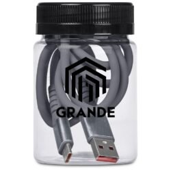 Altitude Capsit Fast Charge USB-A to Type-C Charging  Cable in Jar