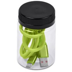 Altitude Capsit Fast Charge USB-A to Type-C Charging  Cable in Jar