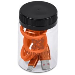 Altitude Capsit Fast Charge USB-A to Type-C Charging  Cable in Jar