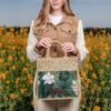 Okiyo Nuri Sublimated Pocket Jute Tote