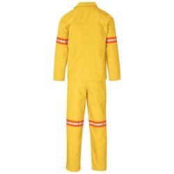 ALT-11011-Y-GHBK_1024X1024 Trade Polycotton Conti Suit - Reflective Arms & Legs - Orange Tape