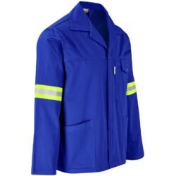ALT-11111-RB-GHSI_1024X1024 Site Premium Polycotton Jacket - Reflective Arms - Yellow Tape - Royal Blue