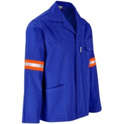 ALT-11114-RB-GHSI_1024X1024 Site Premium Polycotton Jacket - Reflective Arms & Back - Orange Tape - Royal Blue