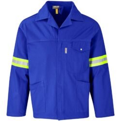 ALT-11141-RB_1024X1024 Artisan Premium 100% Cotton Jacket - Reflective Arms - Yellow Tape - Royal Blue