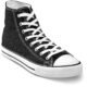 Unisex Retro High Top Canvas Sneaker - Black