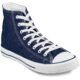 Unisex Retro High Top Canvas Sneaker - Blue