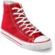 Unisex Retro High Top Canvas Sneaker - Red