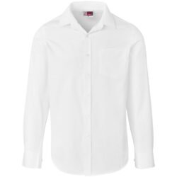 BAS-10260-W_1024X1024 Mens Long Sleeve Carolina Shirt - White