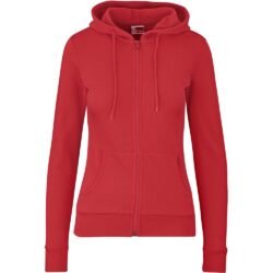BAS-3429-R_1024X1024 Ladies Bravo Hooded Sweater - Red