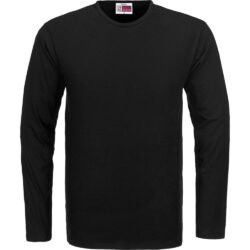 BAS-800-BL_1024X1024 Mens Long Sleeve Portland T-Shirt - Black