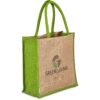 Okiyo Okinawa Jute Tote - Lime
