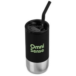 Kooshty Cheerio Stainless Steel & Plastic Double-Wall Tumbler & Straw – 480ml