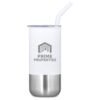 Kooshty Cheerio Stainless Steel & Plastic Double-Wall Tumbler & Straw – 480ml