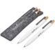 Okiyo Mimo Recycled Aluminum Ball Pen & Pencil Set - Solid White