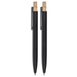 GP-OK-92-B-BL-01-NO-LOGO_1024X1024 Okiyo Mimotu Ball Pen & Pencil Set - Black