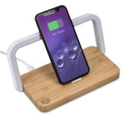 Okiyo Yoru Bamboo Wireless Charger & Night Light