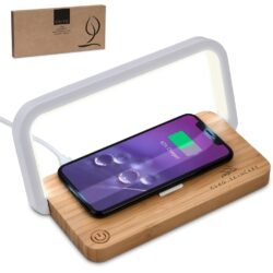 Okiyo Yoru Bamboo Wireless Charger & Night Light