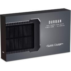 Swiss Cougar Durban Fast Charge 20W Solar Power Bank -10 000mAh