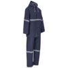 Light Duty Tornado  Hi-Viz Reflective  Rubberised Rainsuit - Navy